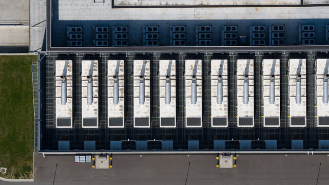 HVAC Cooling Systems on Commercial Data Center.