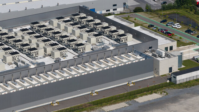 HVAC Cooling Systems on Commercial Data Center.