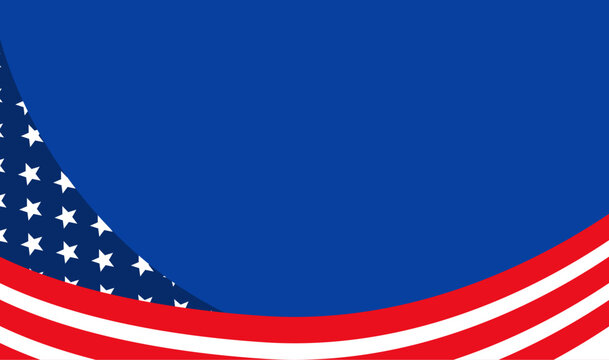 United states flag design with red, white, blue, stars, and stripes. Ideal for patriotic themes, celebrations, backgrounds, and print materials.