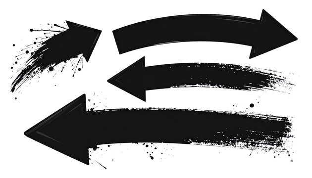 Dynamic Circular Arrow Cycle Illustration for Direction and Movement Flow