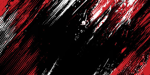 Gaming esport background striking stripes electric banner vector illustration design red black grunge brush wing comic pattern modern abstract concept livery stripes decal paint splash splatter.eps 10 © Samsul