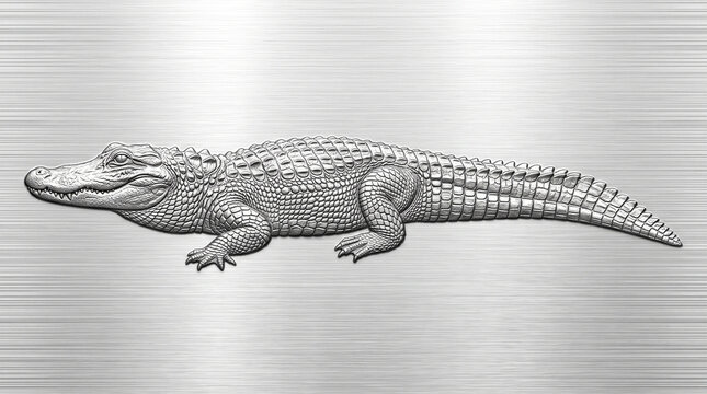 Metal Texture with Alligator 3D Emboss