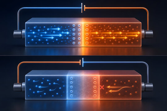 Semiconductor rectification through glowing junction barrier concept