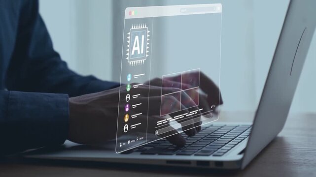 AI platform generating art images with dynamic interface. AI-generated content appears in image gallery artificial intelligence view. Genrative AI loading multiple image from AI design engine. Elide