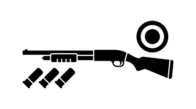 Shotgun with shells and target icon