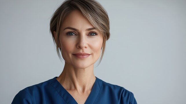 Woman with brown hair.