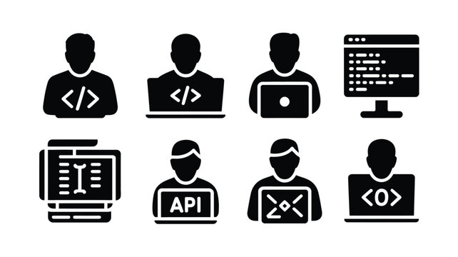 Modern software developers collaborate using code apis and debugging tools in a sleek black