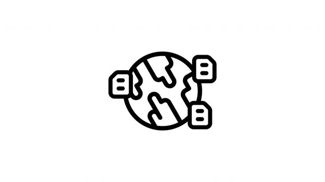 file sharing minimalist stroke animation