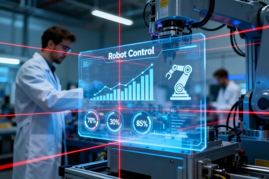 Robot Control Interface with Industrial Automation in Lab