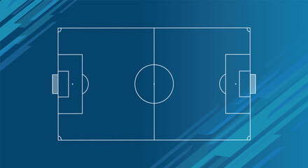 Football Match Poster Background with Soccer Field and Championship Theme © Lulu