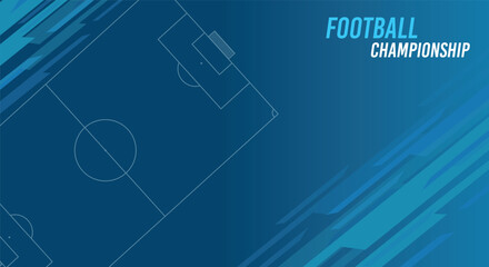 Soccer Field Background Template for Football Tournament and Sports Event © Lulu