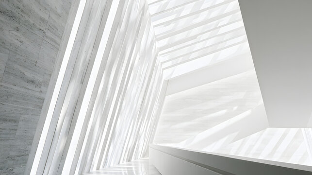 Light, Shadows, and Minimalism in Artistic Composition of Modern Interior Architectural Photography