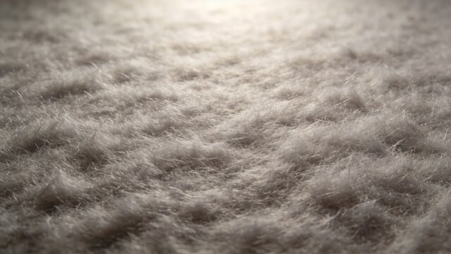 Macro Close-up Of Dense Wool Felt Surface Fiber Texture
