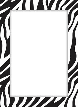 zebra print frame