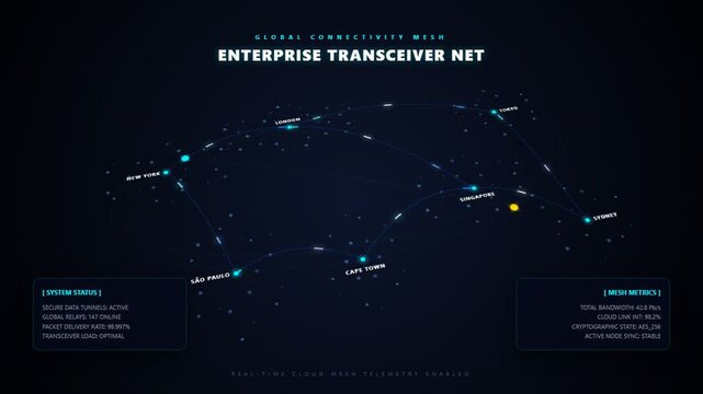 Enterprise Transceiver Network Connections.