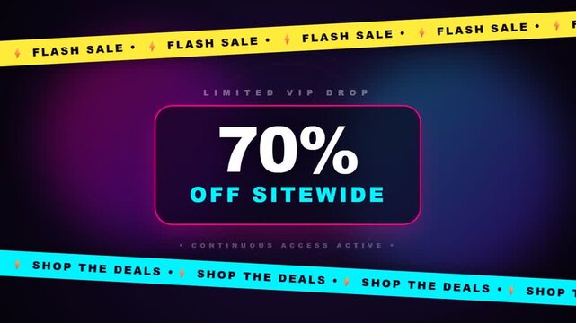 Flash Sale Sitewide Discount Offer.