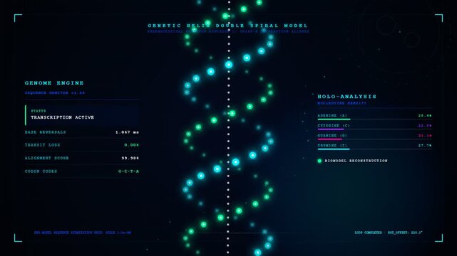 Genetic Code Double Helix Structure.