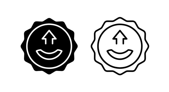 Upload or send arrow up circle button icon set black and outline
