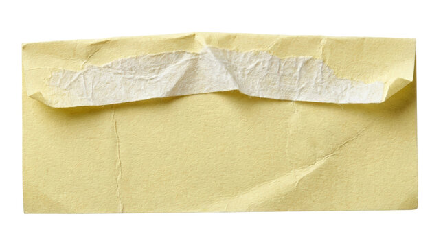 Sealed yellow envelope with torn tape.