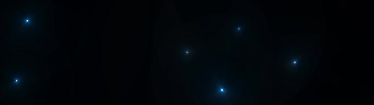 Paparazzi camera flashes, blinking flashlights animation on black background. Flashing lens flares, at the stadiu.Abstract glowing blue light particles floating in dark space motion background overlay
