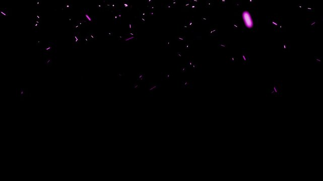 Falling Purple Glitters in Speed from Top to Bottom Background 4k Video