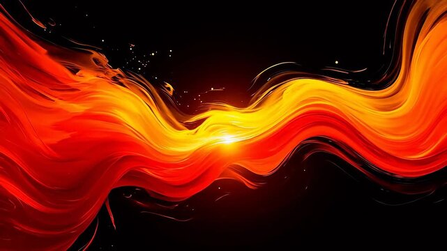 Abstract swirling fiery patterns