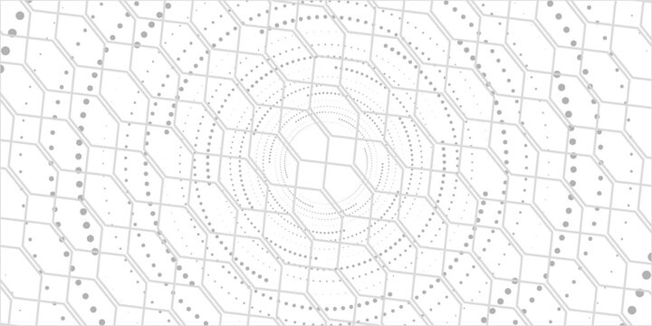 hexagon pattern. Seamless background. Abstract honeycomb background in grey color. Eps10