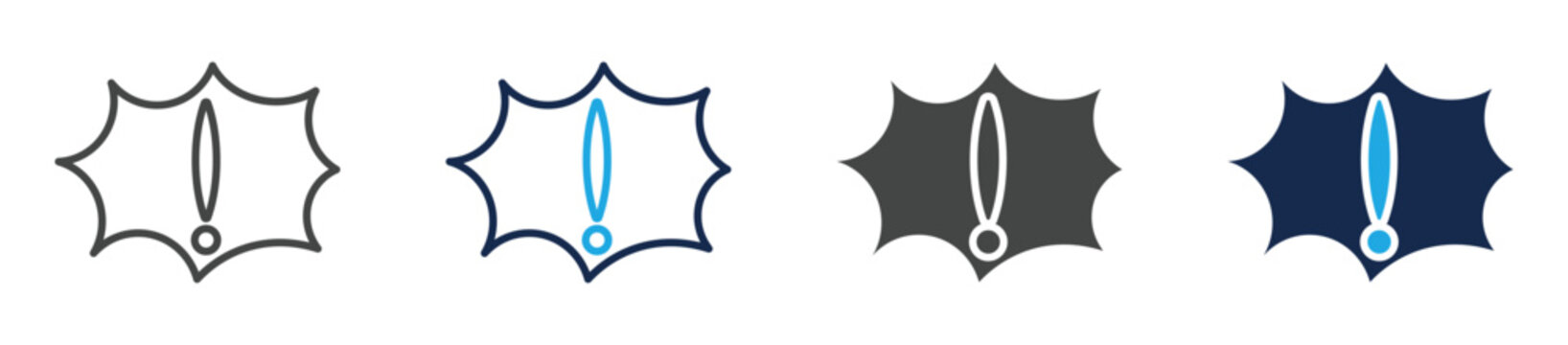 interjection icon sheet multiple concept