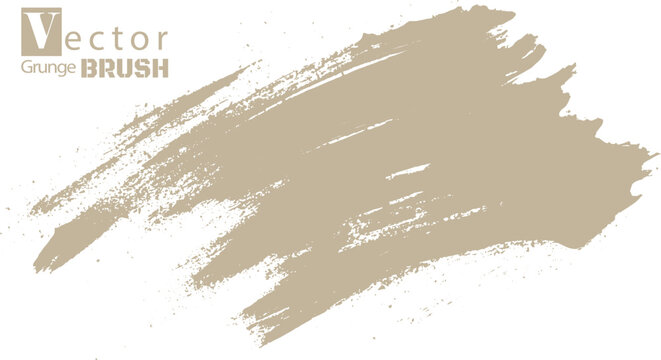 Abstract coral brown paint smudge texture with ink splatters. Simple isolated paint splash for sale promotion or advertisement.