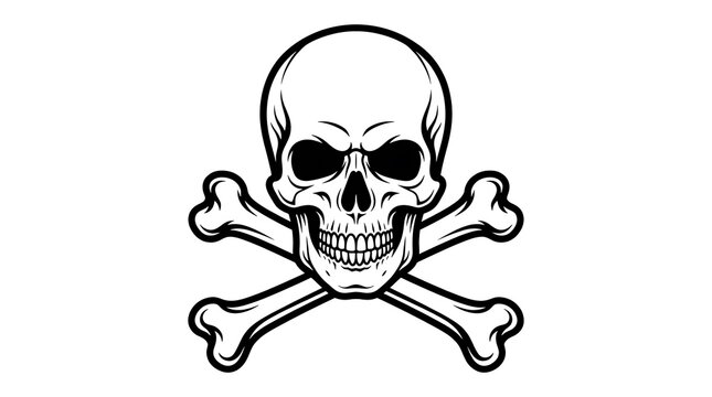 Skeletal grim reaper holding scythe illustration.