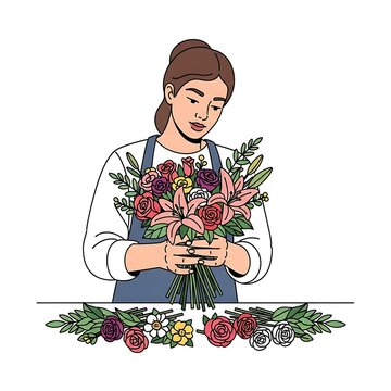 Woman holding a basket of fresh strawberries outdoors.