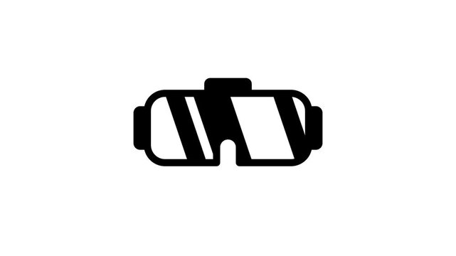A sleek rounded goggle or visor icon representing premium wearable technology or protective eyewear for gaming or AR