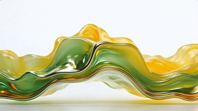 Abstract flowing liquid form