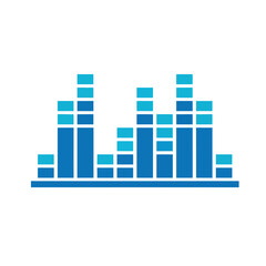 Obraz premium Audio Equalizer Bars