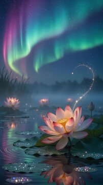 Lotus Aurora Fantasy Bloom Loop