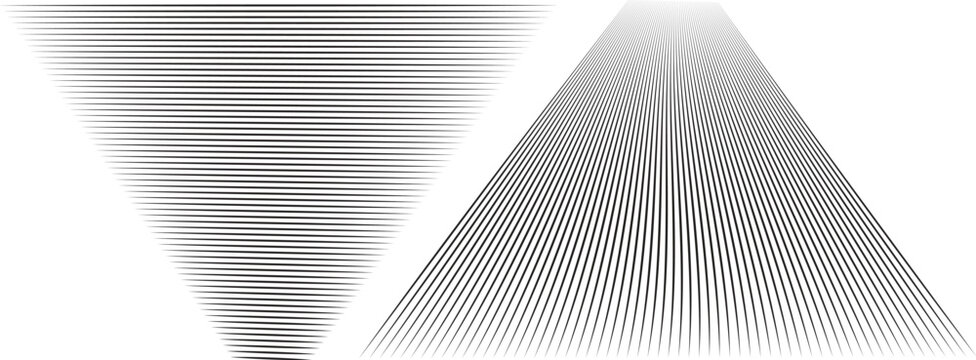 Abstract geometric line wave fan and pyramid background for design, element for presentation, brochure, banner, card, flyer, book.