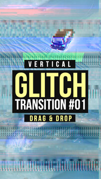 Vertical Glitch Transition 01