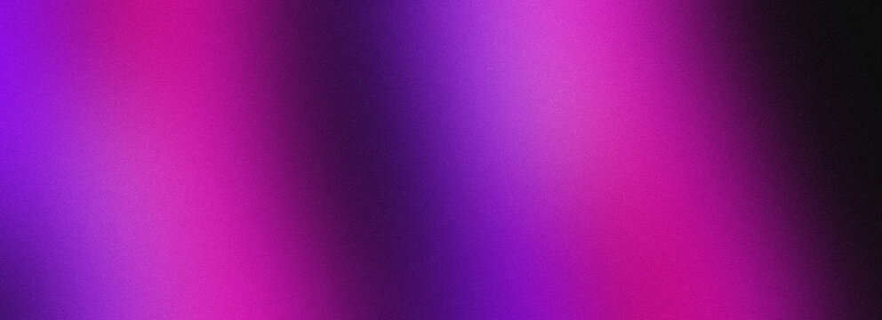 Abstract digital gradient background featuring vibrant shades of deep purple and bright magenta with a soft grainy film texture overlay