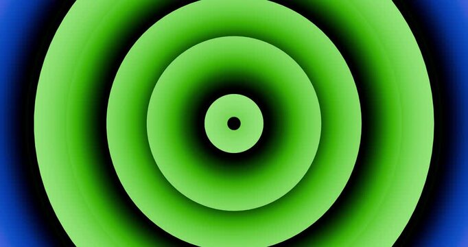 Expanding gradient circle: 4K, seamless animation