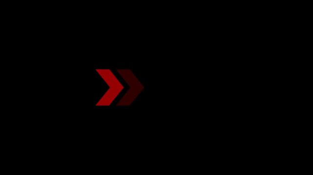 Colorful arrow icon concept illustration file concept video on transparent background.