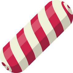 Obraz premium Stick candy food vector on white background.
