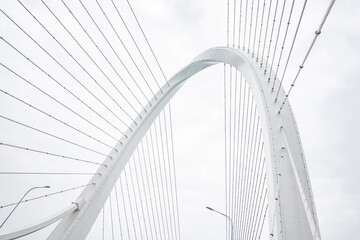 Fototapeta premium Bridge cables of the Baisha Bridge in Liuzhou, Guangxi
