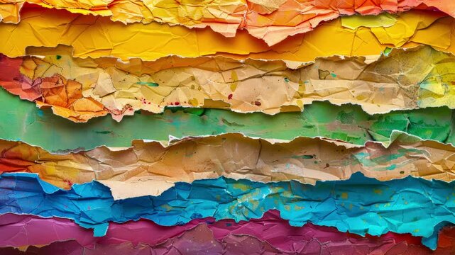 Old colorful posters of numbers ripped torn crumpled paper, slideshow of old colorful posters collage ripped torn crumpled paper.
Vintage random poster ripped torn crumpled paper abstract grunge.