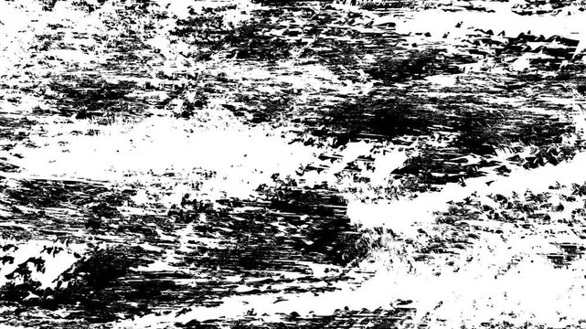Abstract grunge background with messy black and white ink blotch pattern for unique designs, artistic projects, or edgy graphics.