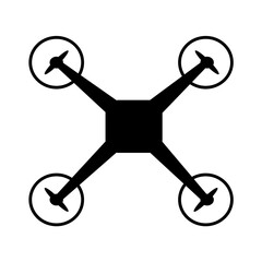 Drone Quadcopter Icon Vector. Aerial Photography and Remote Control Video Symbol. © Khasanah