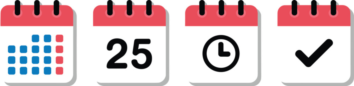 Calendar and Schedule Management Icons Collection