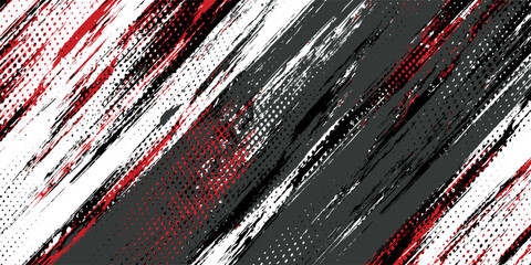 Gaming esport background striking stripes electric banner vector illustration design red black grunge brush wing comic pattern modern abstract concept livery stripes decal paint splash splatter.eps 10 © AINUNNAJIB