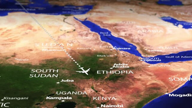 Flight From Oslo NORWAY to Antananarivo MADAGASCAR with flag pins