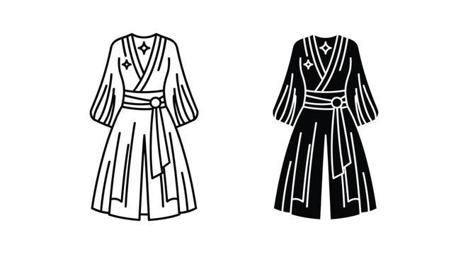 Traditional kimono with star family crests