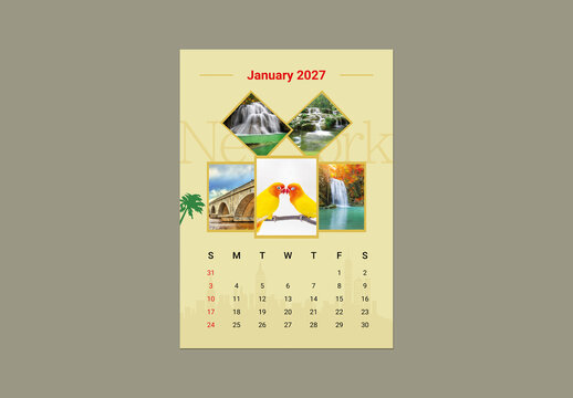 Calendar Template 2027